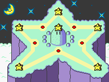 super mario world map star road